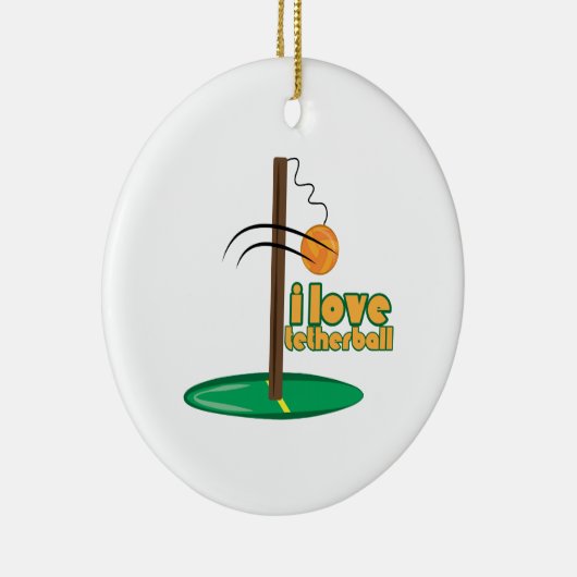 Décoration En Céramique J'aime Tetherball (Droite)