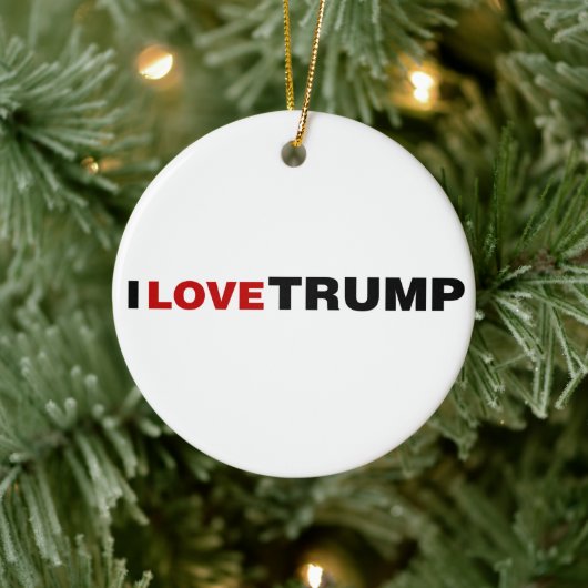 Décoration En Céramique J'aime Trump (Arbre)