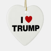 Décoration En Céramique J'aime Trump (Droite)