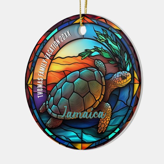 Décoration En Céramique Jamaïque Vacances Souvenir (Gauche)