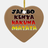 Décoration En Céramique Jambo Kenya Hakuna Matata (Devant)