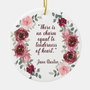 Décoration En Céramique Jane Austen Il n'y a pas de citation de charme Noë