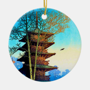 Décoration En Céramique Japanese Pagoda