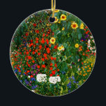 Décoration En Céramique Jardin agricole avec tournesol par Gustav Klimt<br><div class="desc">Jardin agricole avec tournesols,  célèbre peinture de Gustav Klimt</div>