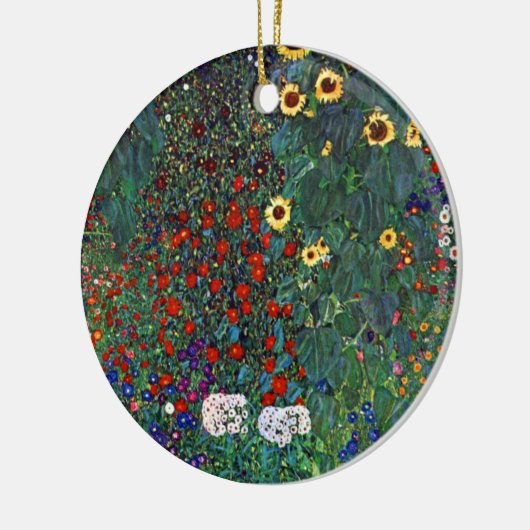 Décoration En Céramique Jardin aux fleurs Gustav Klimt (Gauche)