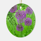 Décoration En Céramique Jardin de fleurs d'allium mauve (Gauche)