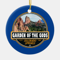 Jardin des dieux Colorado Springs Emblem de voyage