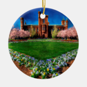 Décoration En Céramique Jardin du château de Smithsonian Les fleurs de cer
