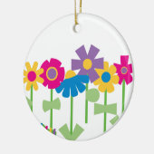 DÉCORATION EN CÉRAMIQUE JARDIN FLEURI FUNKY (Gauche)