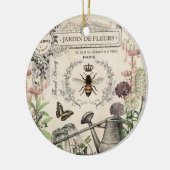 DÉCORATION EN CÉRAMIQUE JARDIN FRANÇAIS D'ABEILLE (Gauche)
