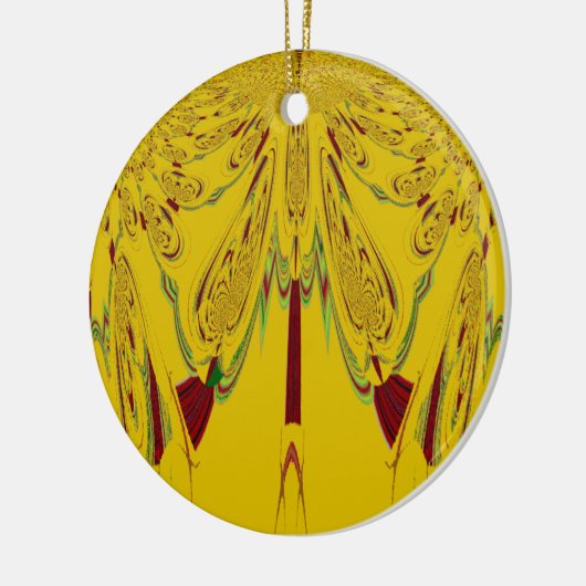 Décoration En Céramique jaune (Gauche)