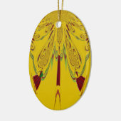 Décoration En Céramique jaune (Gauche)