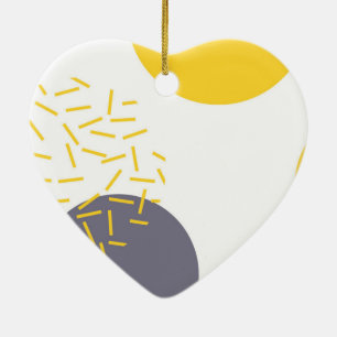 Décoration En Céramique Jaune, cool, moderne, art géométrique tendance