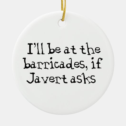 Décoration En Céramique Javert Les Miserables (Devant)