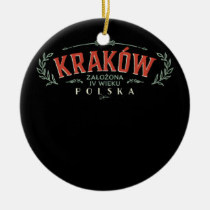 Décoration En Céramique JCombs Cracovie Pologne Fondée 4ème siècle Retro