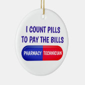 Décoration En Céramique Je compte les comprimés pour payer les factures (Droite)