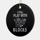 Décoration En Céramique Je Joue Toujours Avec Blocks Racing (Gauche)