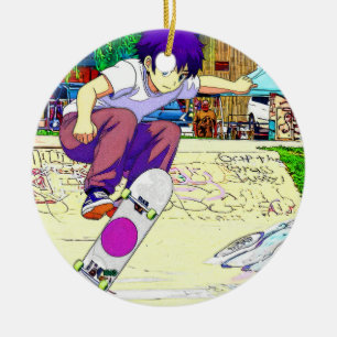 Décoration En Céramique Je le fais - Jeune skateur