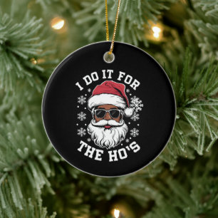 Décoration En Céramique Je le fais pour les Hos Noël Santa africain