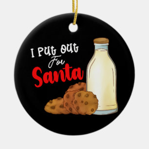 Décoration En Céramique Je me suis mis en quatre pour Santa Noël Vacances