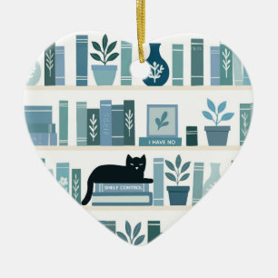 Décoration En Céramique Je n'ai aucun contrôle sur l'étagère Bibliothèque