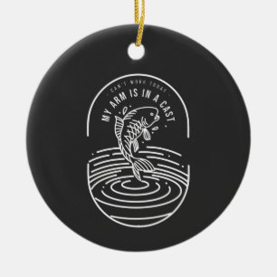 Décoration En Céramique Je ne peux pas travailler aujourd'hui mon bras est