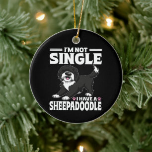 Décoration En Céramique Je ne suis pas célibataire, j'ai un amoureux Sheep