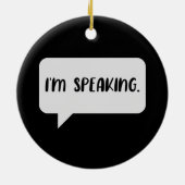 Décoration En Céramique Je parle une citation (Dos)