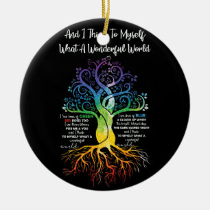 Décoration En Céramique Je Pense À Moi-Même Quelle Merveilleuse Hippie M