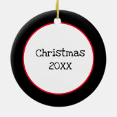 Décoration En Céramique Je préfère boiser Noël (Dos)