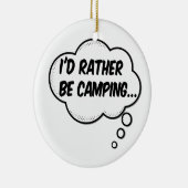 Décoration En Céramique Je préfère être en camping (Droite)