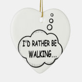 Décoration En Céramique Je préfère marcher (Droite)