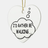 Décoration En Céramique Je préfère marcher (Gauche)