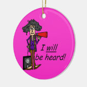 Décoration En Céramique Je Serai Entendu (Gauche)