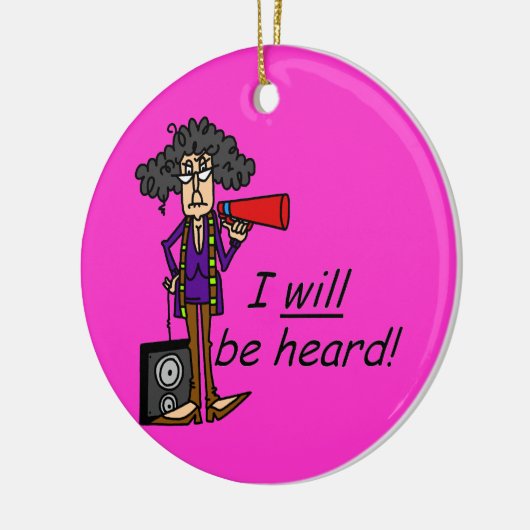 Décoration En Céramique Je Serai Entendu (Gauche)