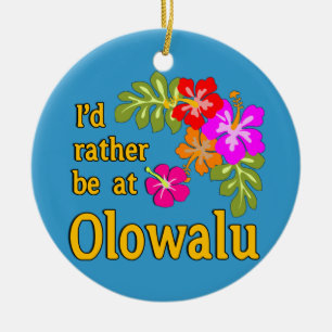 Décoration En Céramique Je serais plutôt chez Olowalu Hawaï