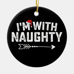 Décoration En Céramique Je suis avec des couples coquins de Noël