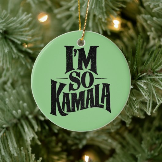 Décoration En Céramique Je suis si Kamala Brat Green Meme (Arbre)