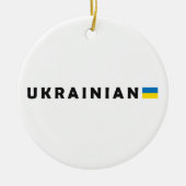 Décoration En Céramique Je suis ukrainien (Devant)