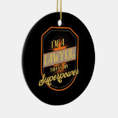 Décoration En Céramique Je Suis Un Avocat (Droite)