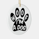 Décoration En Céramique Je suis un chien (Droite)