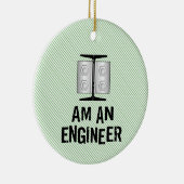 Décoration En Céramique Je Suis Un Ingénieur (Droite)