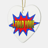 Décoration En Céramique Je T'Ai Dit (Gauche)