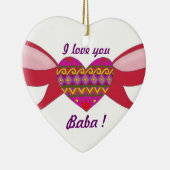 Décoration En Céramique Je t'aime baba (Droite)