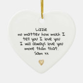 Décoration En Céramique Je t'aime coeur (Devant)