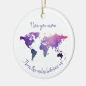 Décoration En Céramique Je t'aime plus que les kilomètres entre nous (Gauche)