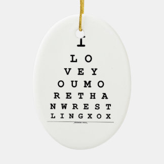 Décoration En Céramique Je t'aime plus que l'ornement de lutte