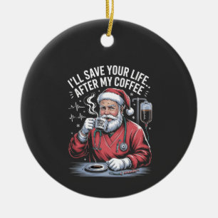 Décoration En Céramique Je te sauverai la vie après mon Noël au café