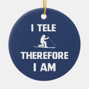 Décoration En Céramique Je Tele Donc Je Suis