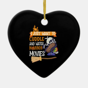 Décoration En Céramique Je Veux Juste Casser Et Regarder Des Films D'Horre